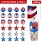 24Pcs Set Hanging Ball Star Patriotic Ornaments 4th of July Festival Party Decor